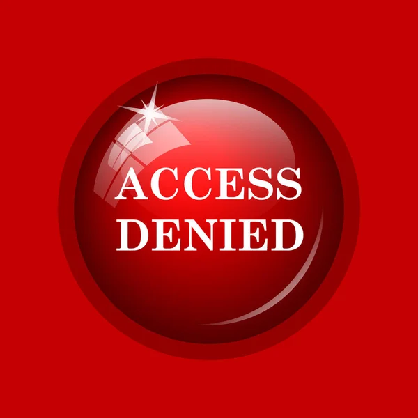 Zugang Verweigert Symbol Internet Taste Auf Rotem Hintergrund — Stockfoto
