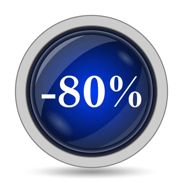 80 percent discount icon — Stock Photo, Image