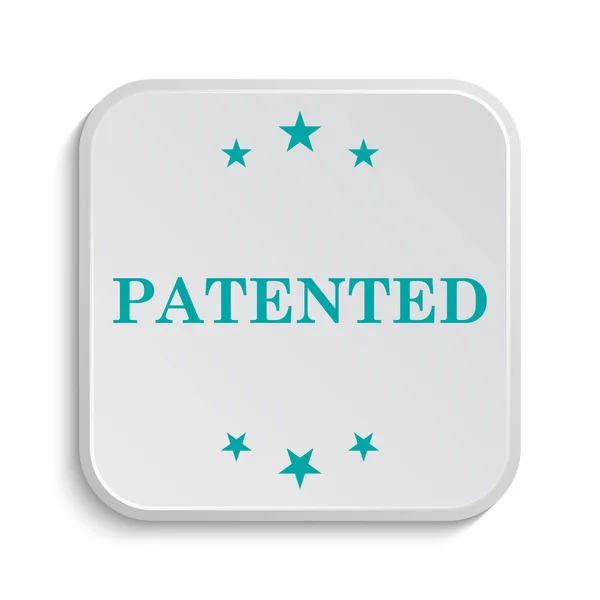 Patented Icon Internet Button White Background — Stock Photo, Image