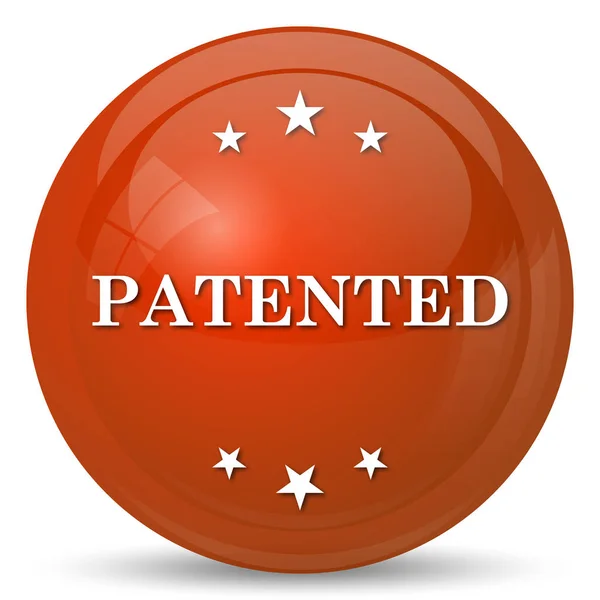 Patented Icon Internet Button White Background — Stock Photo, Image