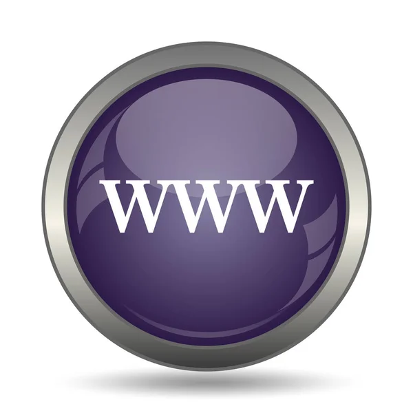 Www Symbol Internet Taste Auf Weißem Hintergrund — Stockfoto