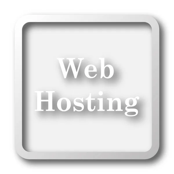 Web Hosting Εικονίδιο Κουμπί Internet Άσπρο Φόντο — Φωτογραφία Αρχείου