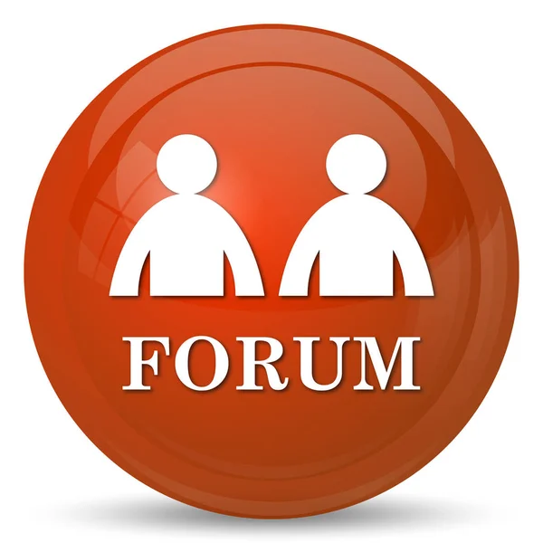 Forum icon. Internet button on white background