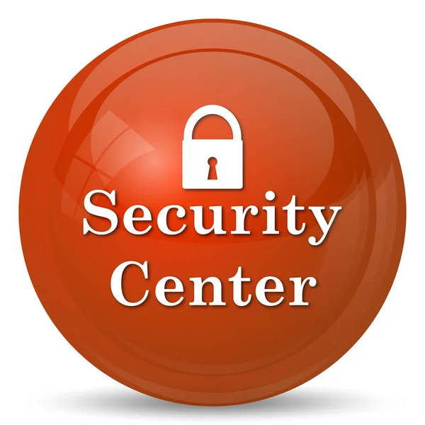 Icono Del Centro Seguridad Botón Internet Sobre Fondo Blanco —  Fotos de Stock