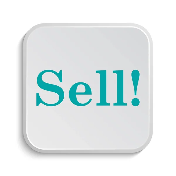 Prodejte Ikonu Tlačítko Internet Bílém Pozadí — Stock fotografie