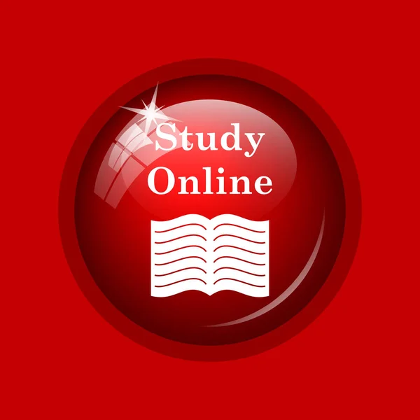 Online-Ikone studieren — Stockfoto