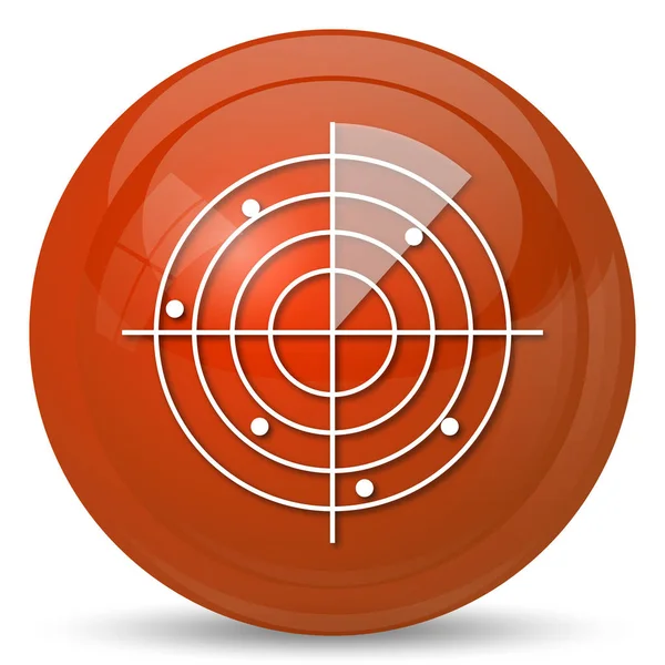 Radar Icon Internet Button White Background — Stock Photo, Image