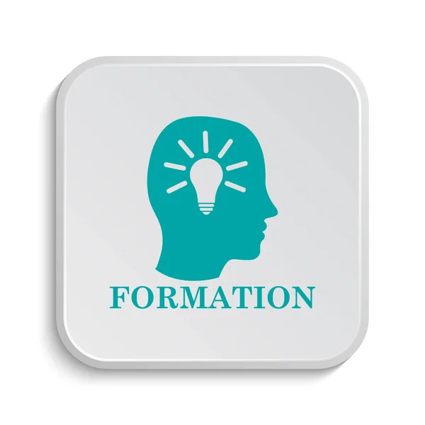 Formation icon. Internet button on white background