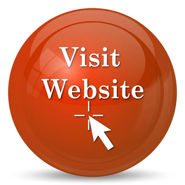 Visit website icon. Internet button on white background