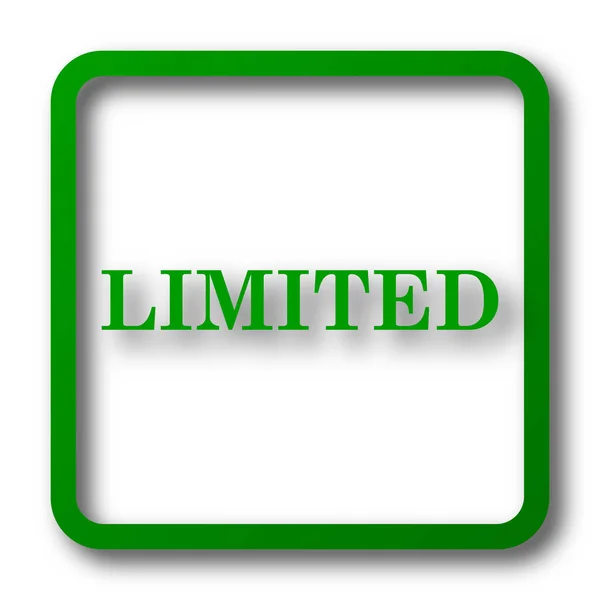 Limited Icon Internet Button White Background — Stock Photo, Image