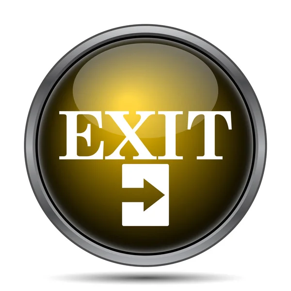 Symbol Exit Internet Tlačítko Bílém Pozadí — Stock fotografie