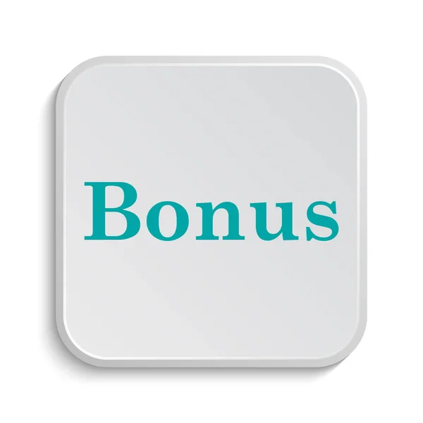 Ikona Bonusu Przycisk Internet Białym Tle — Zdjęcie stockowe