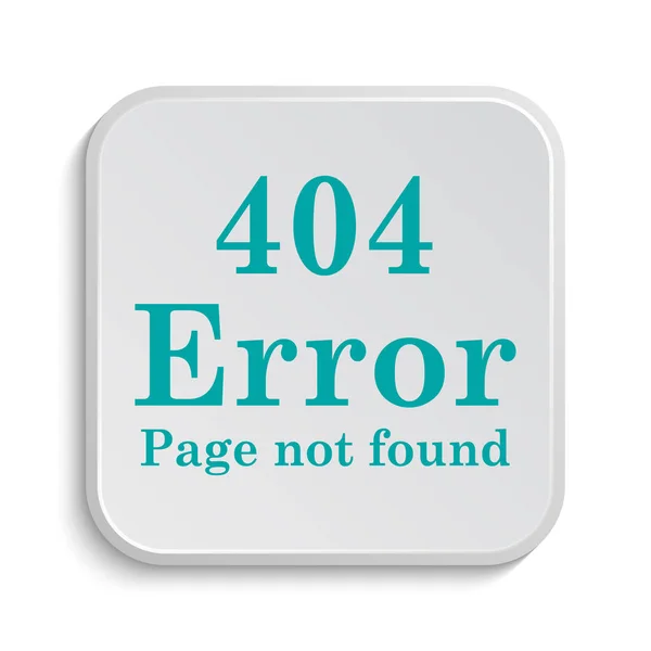 404 Fehlersymbol Internet Taste Auf Weißem Hintergrund — Stockfoto