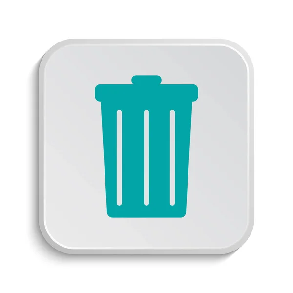 Bin Icon Internet Button White Background — Stock Photo, Image