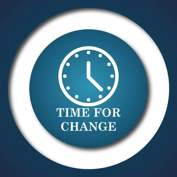 Tempo para ícone de mudança — Fotografia de Stock