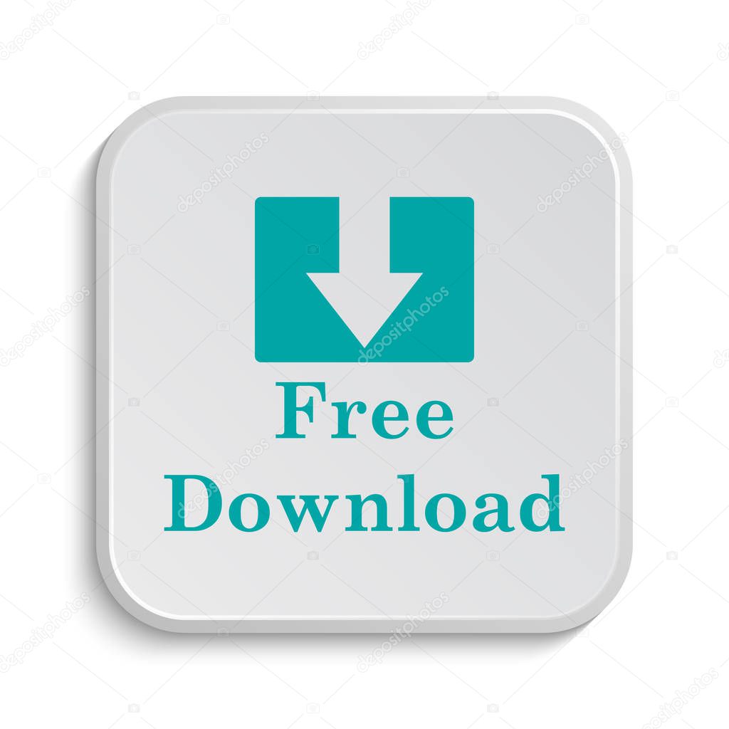 Free download icon. Internet button on white background