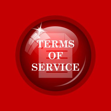 Service simgesini şartları. Internet düğmesini kırmızı zemin üzerine