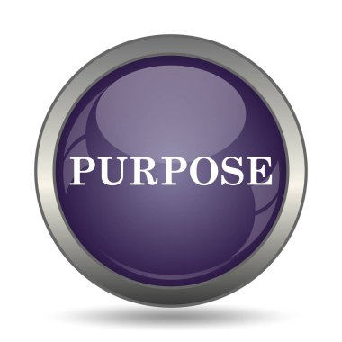 Amaç simge. Beyaz arka plan üzerinde Internet düğmesi