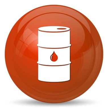 Petrol varil simgesi. Beyaz arka plan üzerinde Internet düğmesi