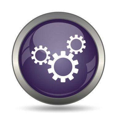 Ayarları simgesi. Beyaz arka plan üzerinde Internet düğmesi