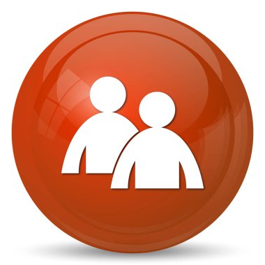 Danışmanlık simgesi. Beyaz arka plan üzerinde Internet düğmesi