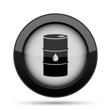 Petrol varil simgesi. Beyaz arka plan üzerinde Internet düğmesi
