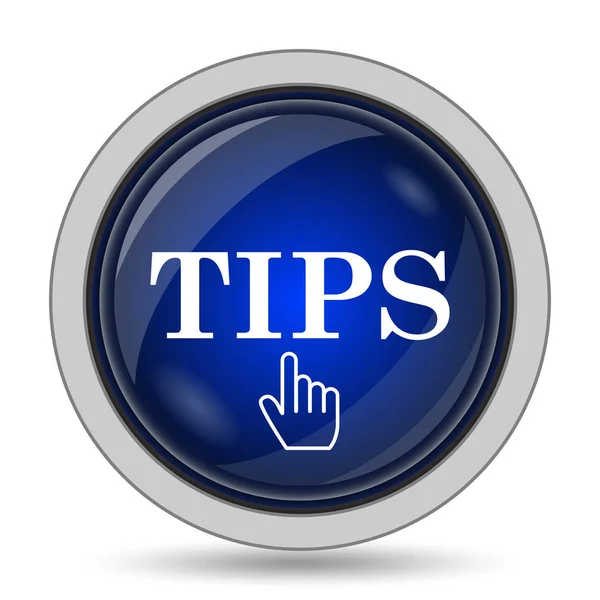 Tips Icon Internet Button White Background — Stock Photo, Image