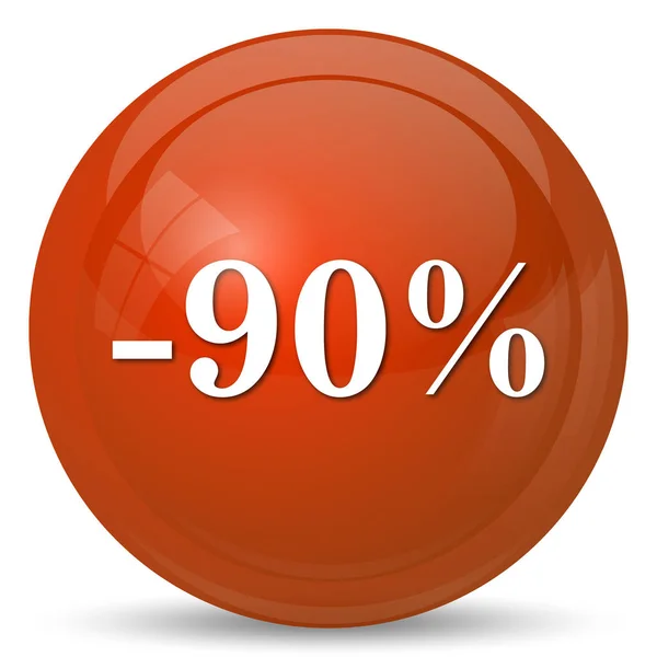 90 percent discount icon — Stock Photo, Image