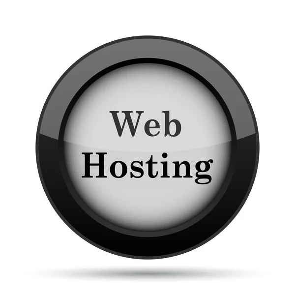 Web Hosting Εικονίδιο Κουμπί Internet Άσπρο Φόντο — Φωτογραφία Αρχείου