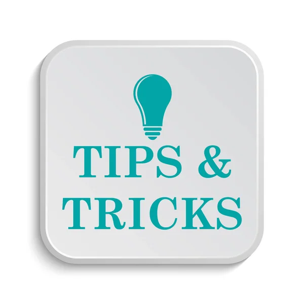 Tips Tricks Icon Internet Button White Background — Stock Photo, Image