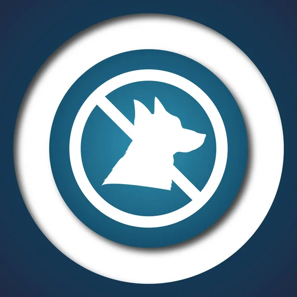 Verboden honden pictogram — Stockfoto