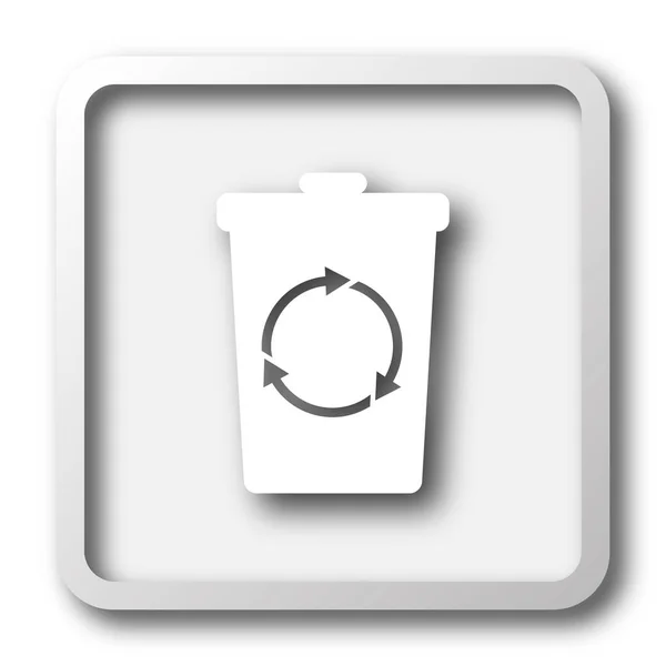 Reciclar icono de la papelera — Foto de Stock