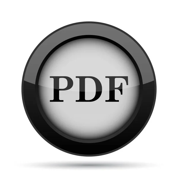 Pdf Icon Internet Button White Background — Stock Photo, Image