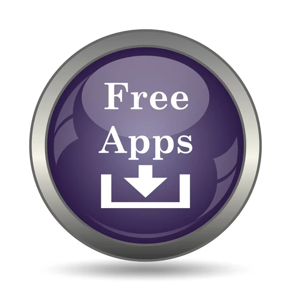 Free apps icon. Internet button on white background