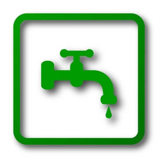 Water Tap Icon Internet Button White Background — Stock Photo, Image