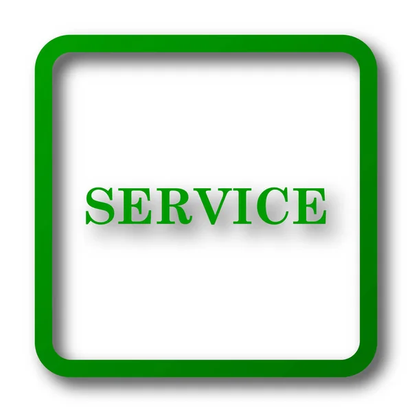 Pictogram Van Service Internet Knop Witte Achtergrond — Stockfoto