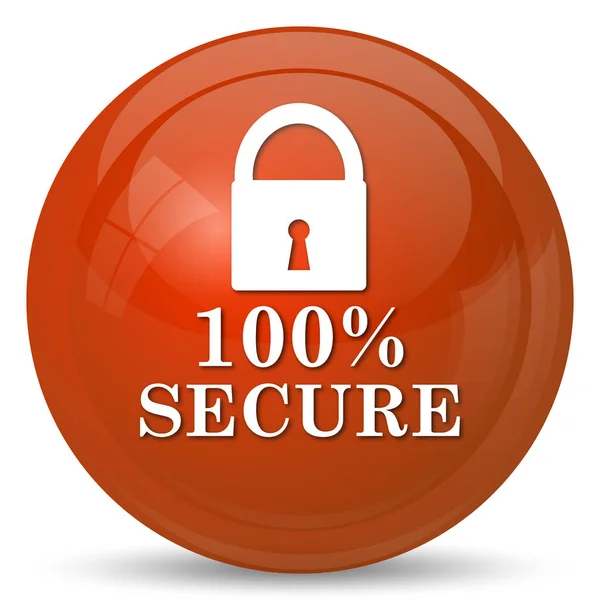 Icono 100% seguro —  Fotos de Stock