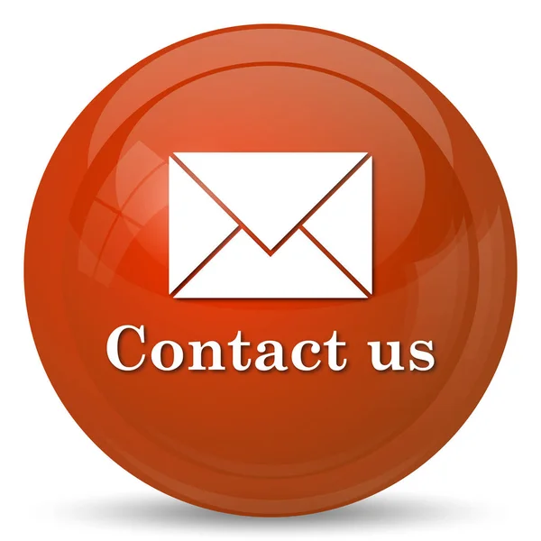 Contact us icon. Internet button on white background