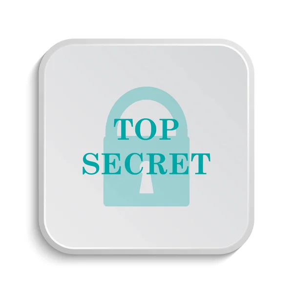 Top Secret Ikona Przycisk Internet Białym Tle — Zdjęcie stockowe