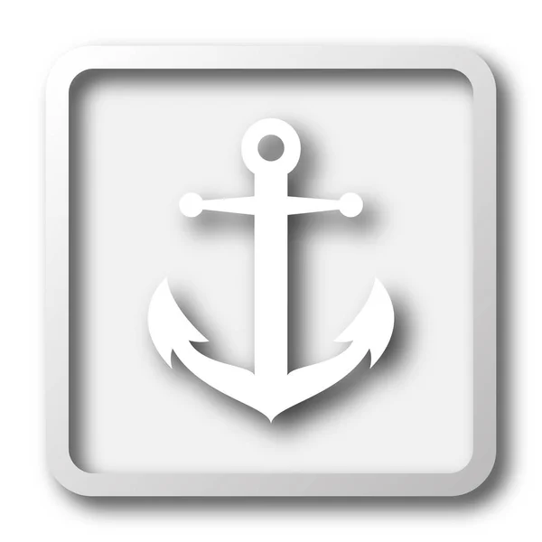 Anchor Icon Internet Button White Background — Stock Photo, Image