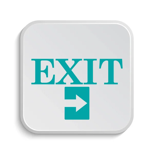 Exit Symbol Internet Taste Auf Weißem Hintergrund — Stockfoto