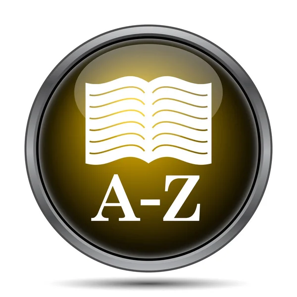 Иконка книги A-Z — стоковое фото