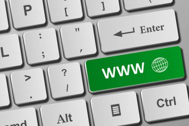 modern klavye butonuna www. Kavramsal klavye üzerinde yakından görmek.