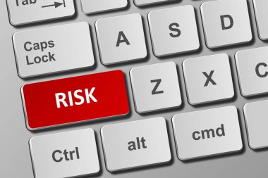 Risk düğmesiyle kavramsal klavyedeki yakından görmek