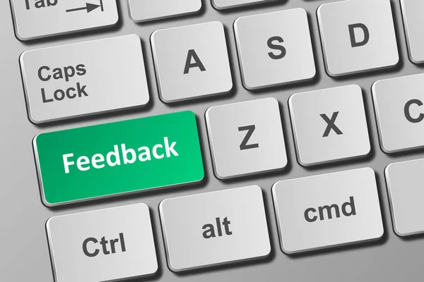 Close View Conceptual Keyboard Feedback Button Royalty Free Stock Images