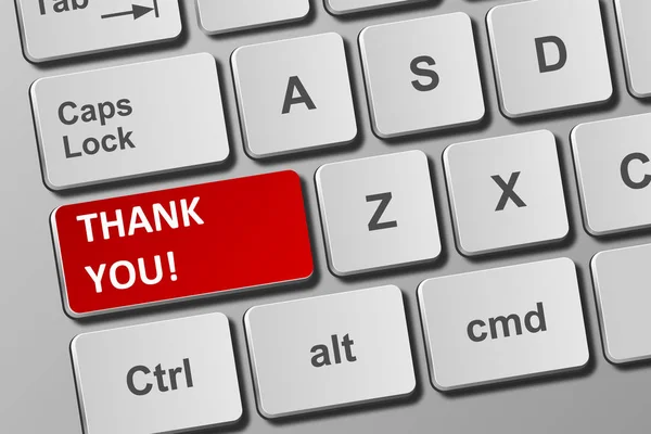 Close View Conceptual Keyboard Thank You Button Royalty Free Stock Photos