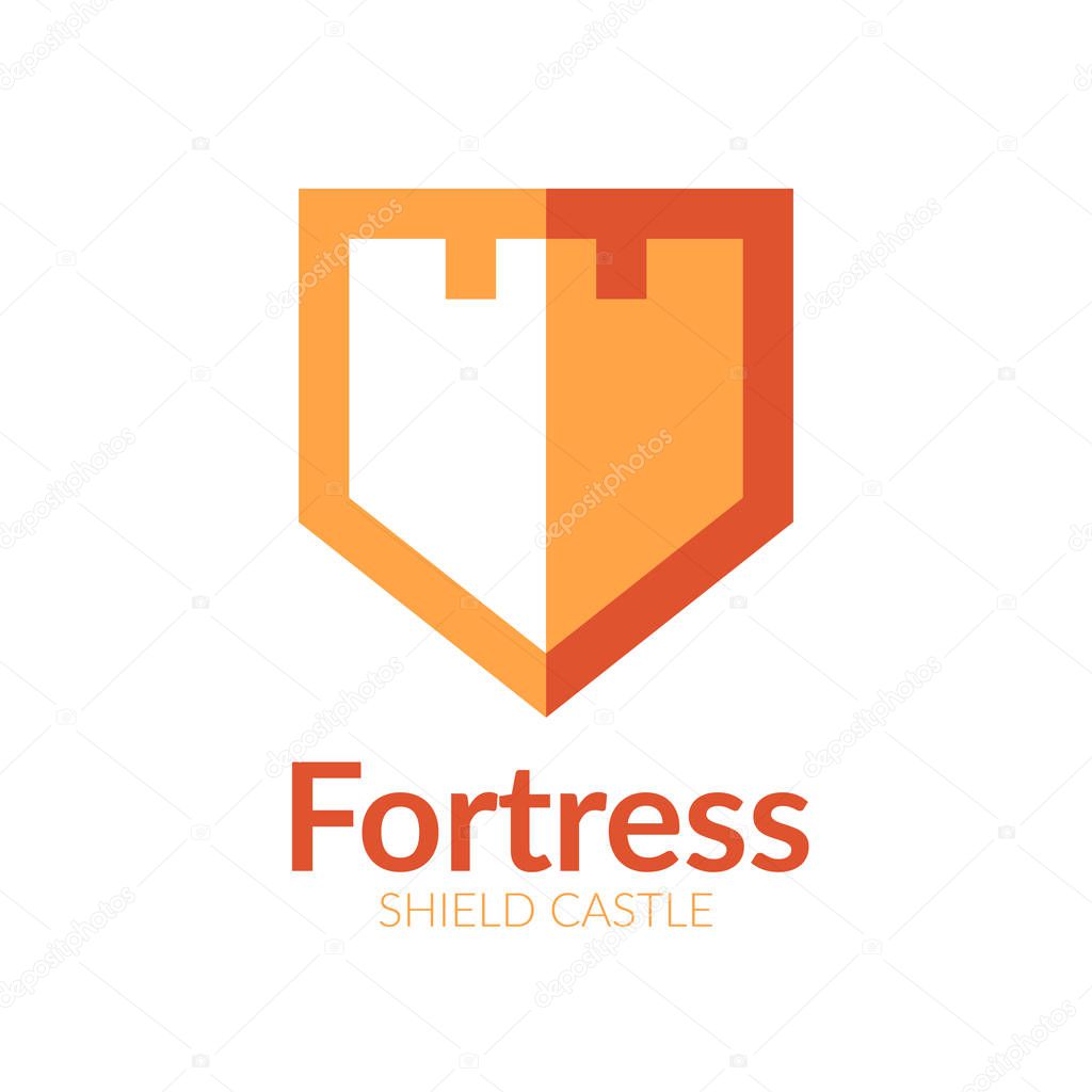 Fortress Shield Logo in Vector format. Ideal for corporate branding