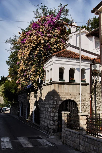 Δρόμους της Χέρτσεγκ Νόβι. Σοκάκι στο Μαυροβούνιο. — Φωτογραφία Αρχείου