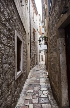 Karadağ. Kotor şehir. Eski Kotor sokaklarında. 