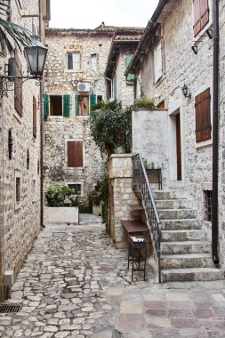 Karadağ. Kotor şehir. Eski Kotor sokaklarında. 